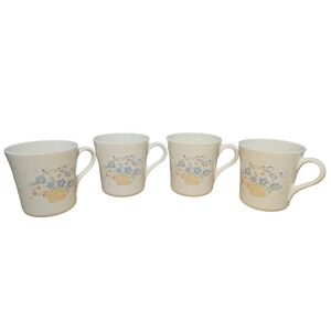 Vintage Corning Corelle Country Cornflower Coffee Mugs